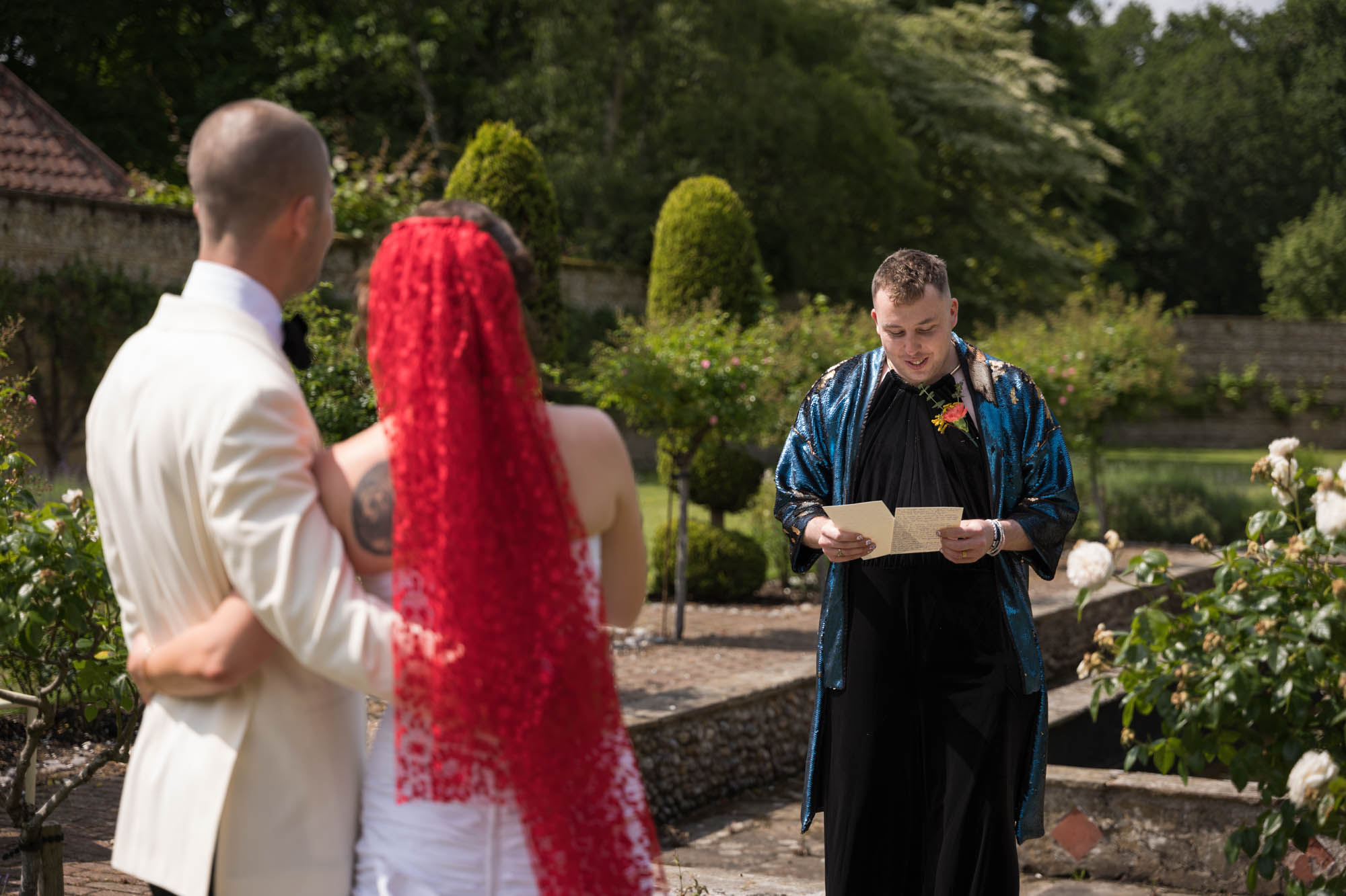 friend doing ceremony at voewood