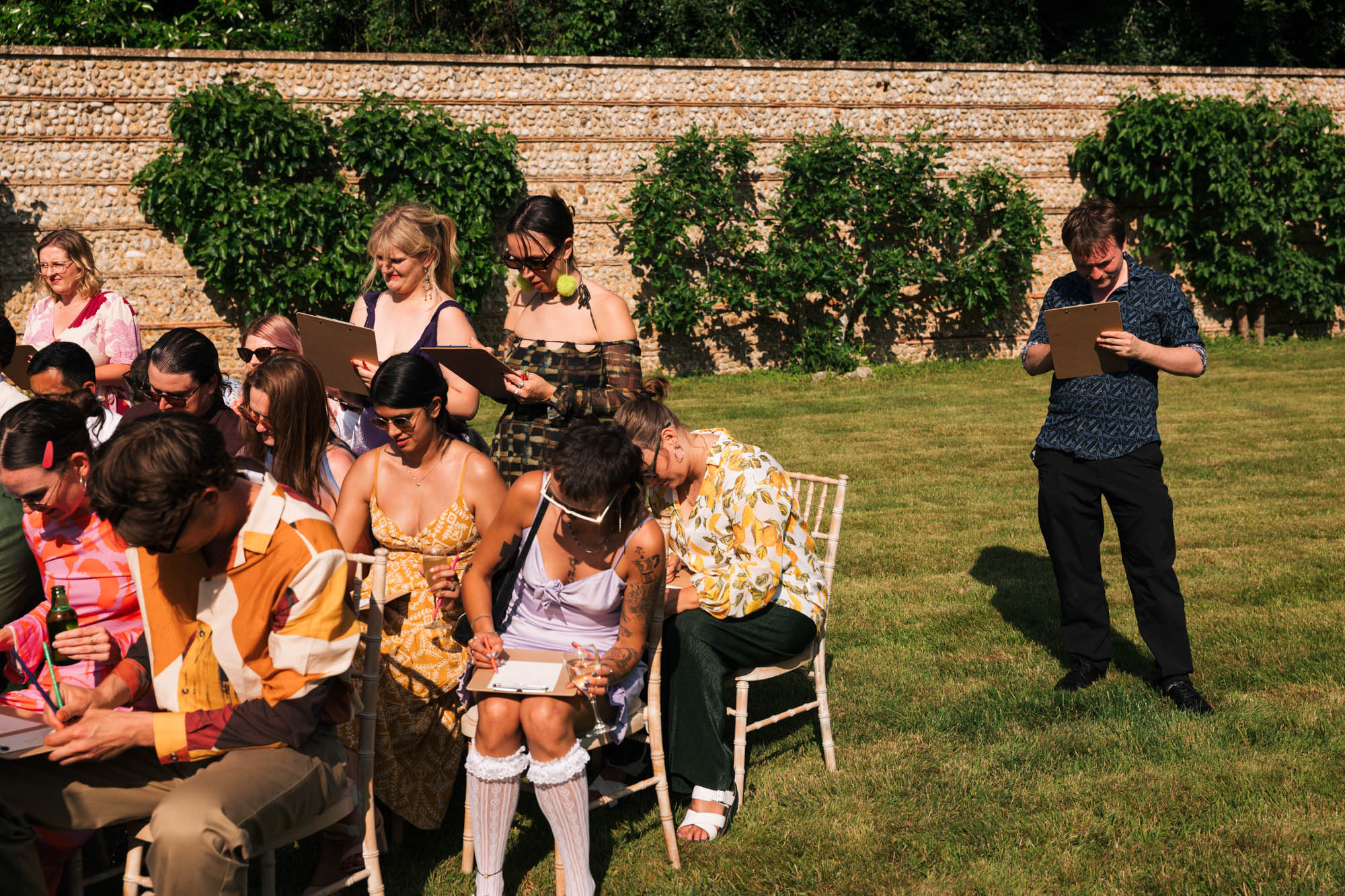 life drawing at wedding