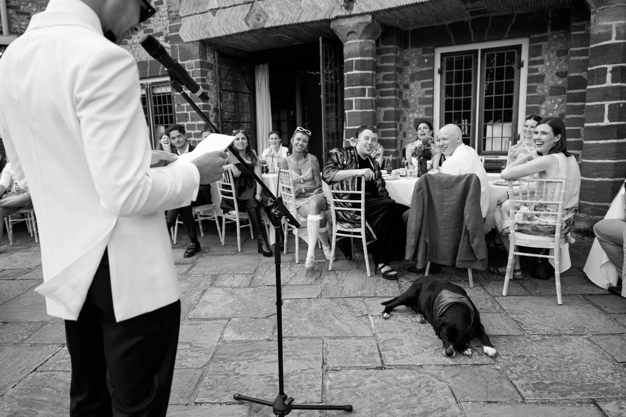 black & white wedding photos at voewood